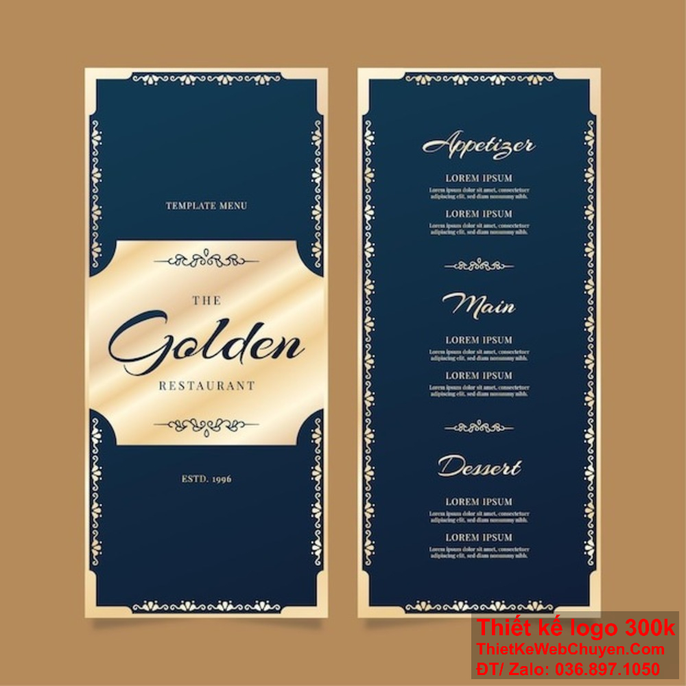 Menu mẫu đẹp sang trọng không chỉ là cách thể hiện món ăn mà còn là phong cách và đẳng cấp của nhà hàng Khám phá bộ sưu tập menu mẫu đẹp sang trọng của chúng tôi để nâng tầm phong cách ẩm thực của bạn.