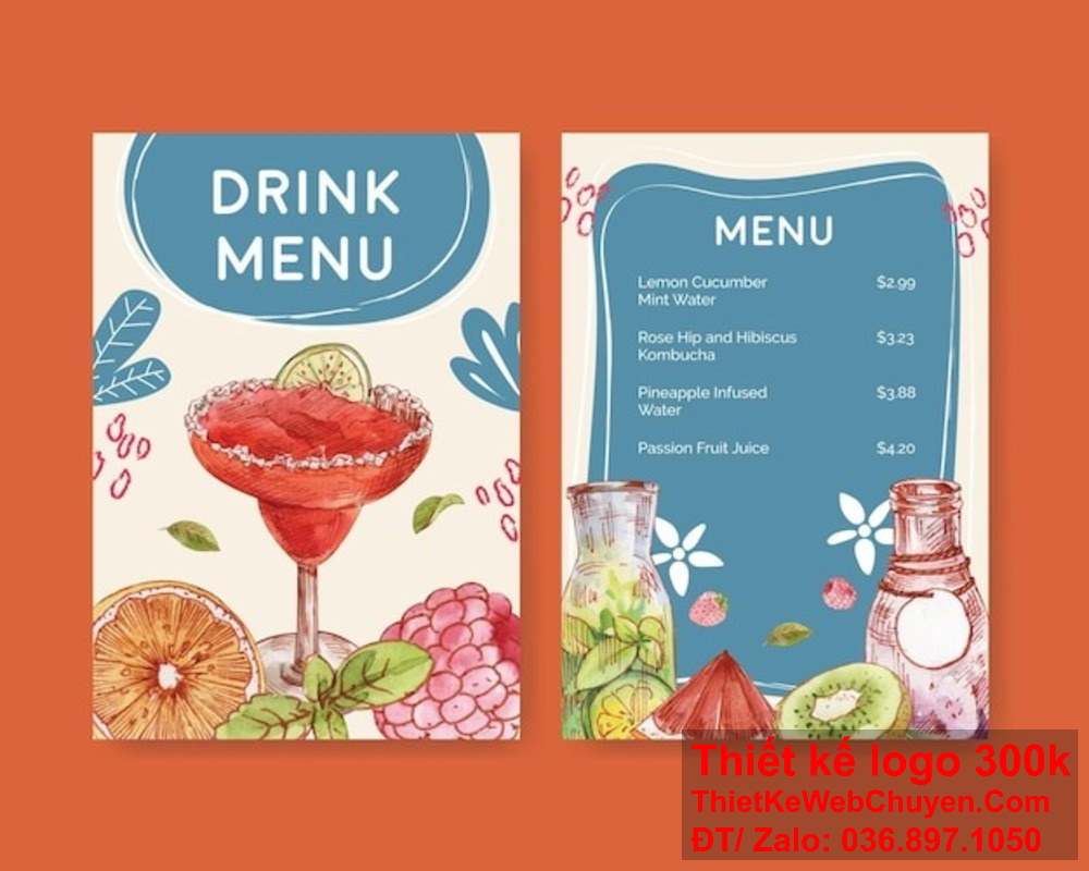 Chúng tôi hiểu rằng thiết kế menu nước uống phải hài hòa giữa thẩm mỹ và chức năng. Với kinh nghiệm nhiều năm trong lĩnh vực thiết kế menu nước uống, chúng tôi cam kết mang đến sản phẩm chất lượng nhất.