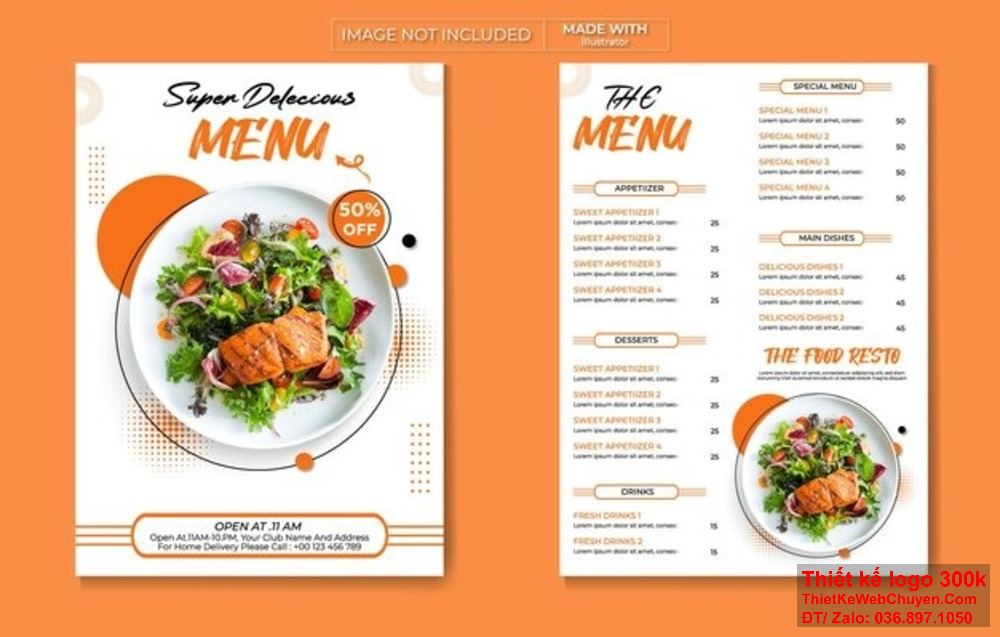 Với menu thực đơn nhà hàng đẹp, chúng tôi cam kết mang đến cho bạn những trải nghiệm ẩm thực đáng nhớ Nhà hàng chúng tôi luôn chăm chút từng chi tiết để tạo nên một menu thực đơn nhà hàng đẹp và hấp dẫn