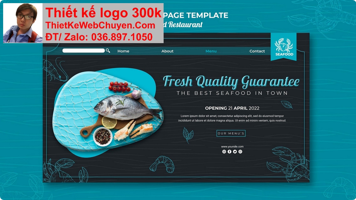 Nâng cấp web bán hải sản Nâng cấp web bán hải sản