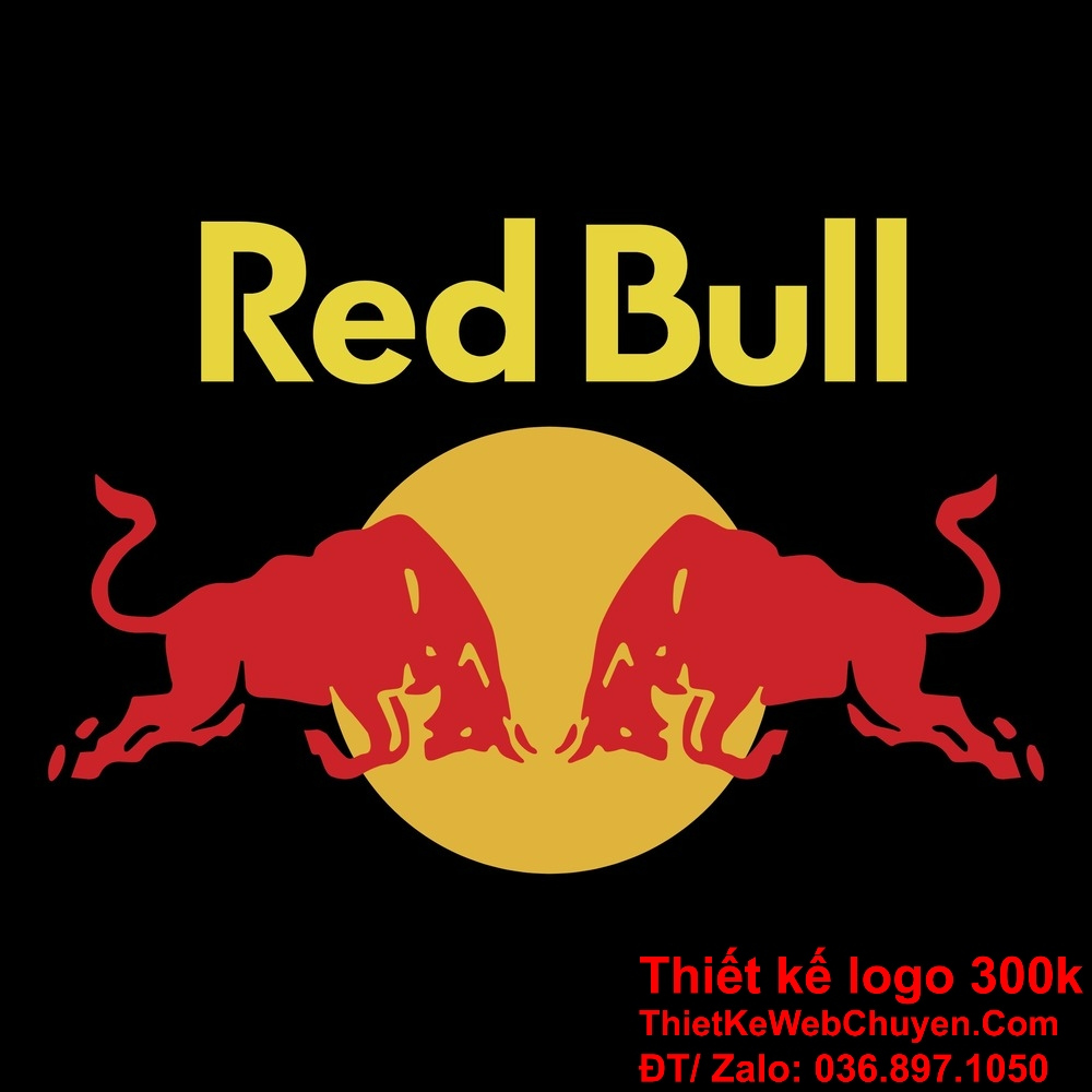 Red Bull Logo xuất hiện trên nhiều vật phẩm quảng cáo như áo phông và mũ. Red Bull Logo được in trên các lon nước tăng lực.