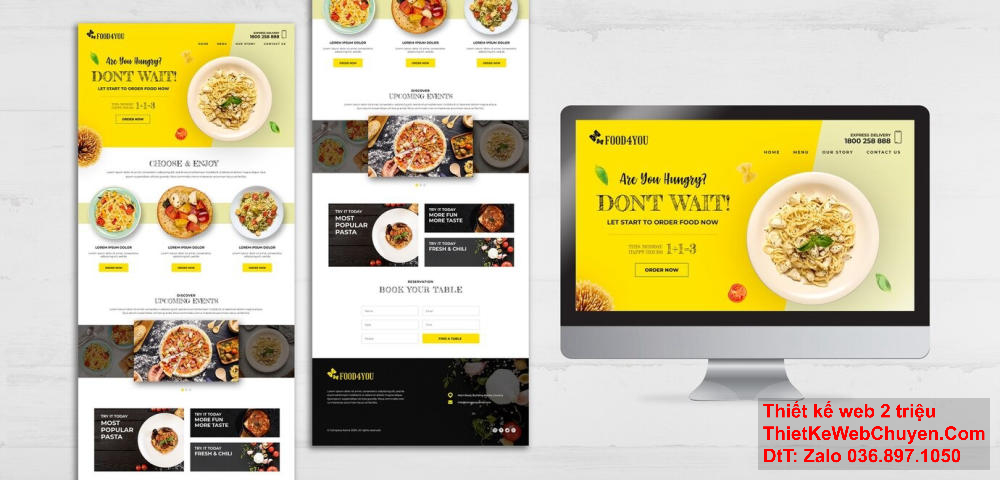 Sử dụng các mẫu thiết kế chuyên nghiệp khi tạo trang web miễn phí.