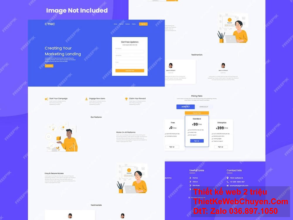 Sử dụng video và hình ảnh động có thể tạo ra ấn tượng mạnh mẽ trong trang web quảng cáo.