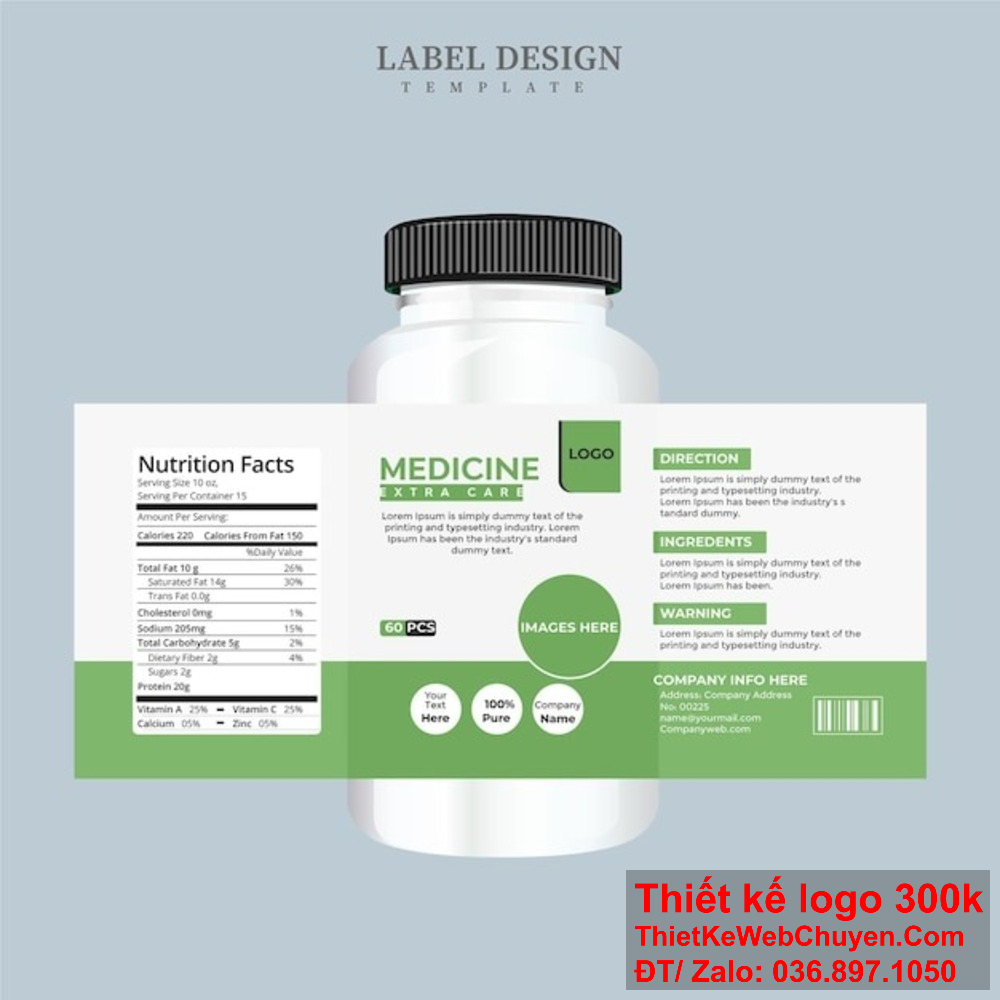 Mỗi chi tiết trên tem nhãn dược phẩm là minh chứng cho sự chăm sóc đặc biệt và chuyên nghiệp từ đội ngũ thiết kế. Sự độc đáo và chất lượng trong tem nhãn dược phẩm này là minh chứng cho sự quan tâm đến chi tiết và an toàn từ thương hiệu.