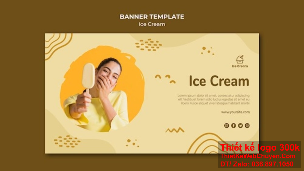 Khơi gợi cảm hứng thưởng thức với thiết kế bảng hiệu cửa hàng kem/gelato mới lạ. Đưa sự mát mẻ và ngọt ngào vào thiết kế bảng hiệu cửa hàng kem/gelato của bạn.