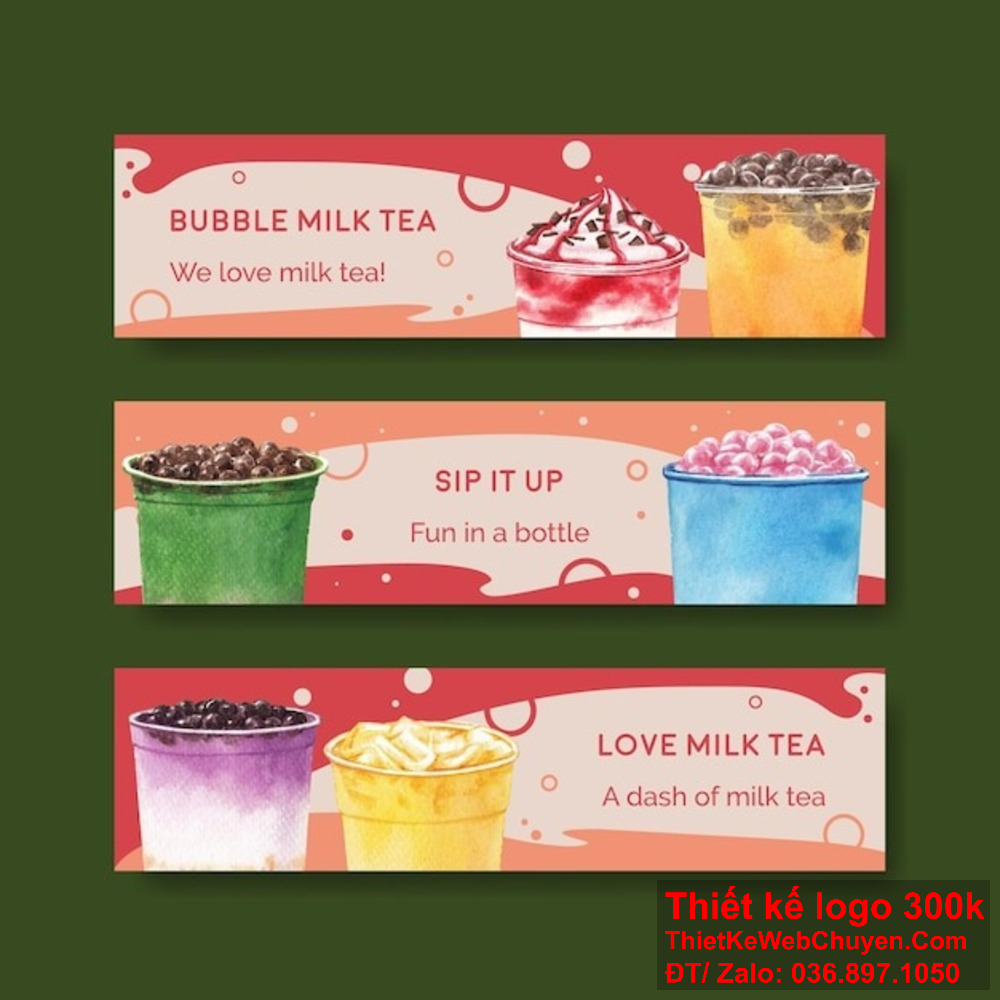 Tạo điểm nhấn ấn tượng với bảng hiệu quán trà sữa được thiết kế chuyên nghiệp.