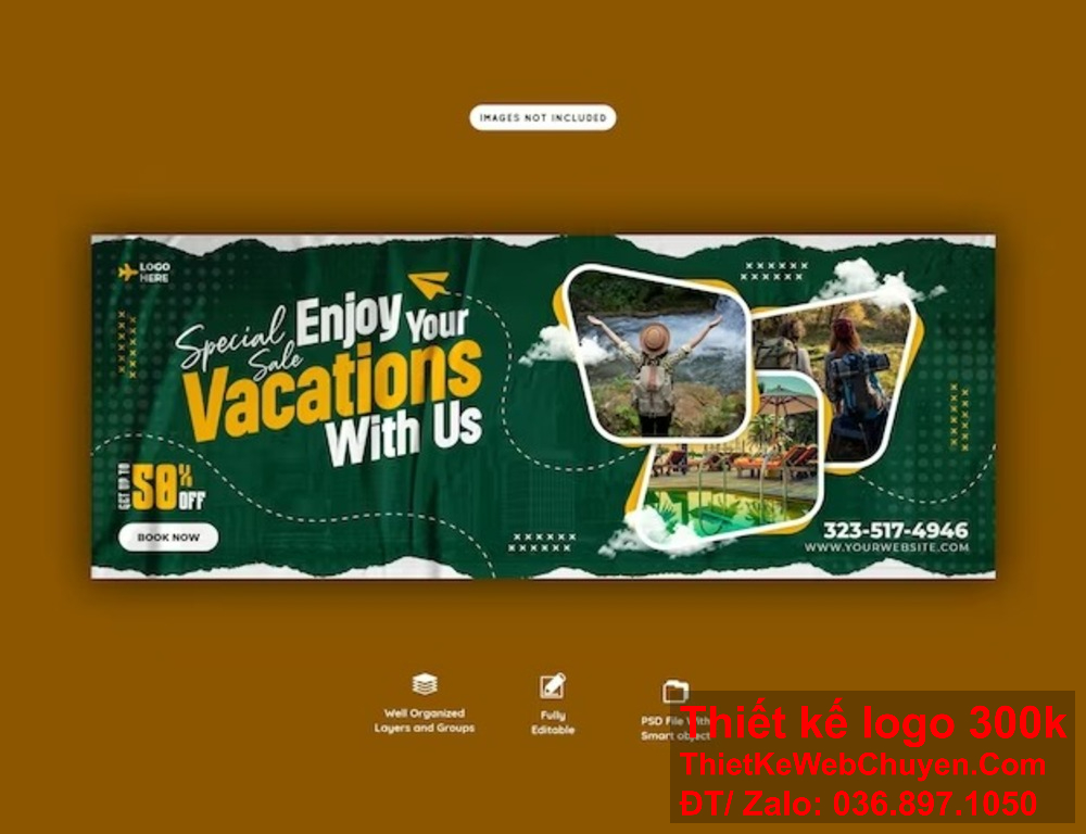 "Tạo ra những thiết kế banner website và ảnh bìa Facebook, YouTube, TikTok độc đáo và sáng tạo, phản ánh đúng bản chất của thương hiệu." "Biến ý tưởng của bạn thành hiện thực với dịch vụ thiết kế banner website và ảnh bìa Facebook, YouTube, TikTok chuyên nghiệp từ chúng tôi."