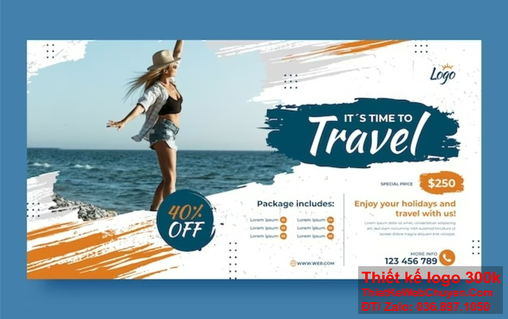 Tạo dấu ấn riêng cho thương hiệu du lịch với thiết kế banner website sáng tạo. Thiết kế banner website cho công ty du lịch, tăng cường uy tín thương hiệu.