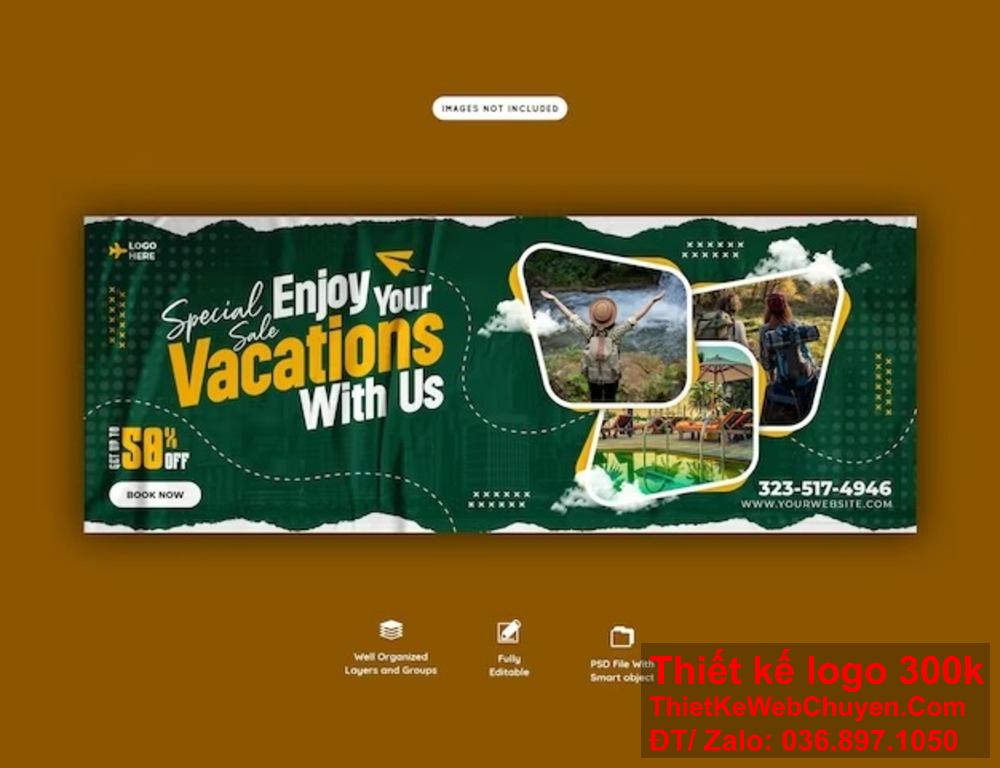 Thiết kế ảnh bìa Facebook du lịch tour, tạo dấu ấn thương hiệu ngay từ cái nhìn đầu tiên. Thiết kế ảnh bìa Facebook du lịch tour, thể hiện giá trị thương hiệu của bạn rõ ràng.
