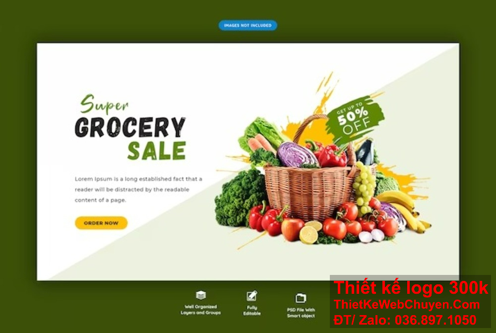 "Tạo ra những banner website và ảnh bìa Facebook với hình ảnh trái cây tươi, làm nổi bật sự sảng khoái và màu sắc tự nhiên cho trang của bạn." "Dịch vụ thiết kế banner website và ảnh bìa Facebook chuyên nghiệp, tạo ra những hình ảnh sống động và tươi mới với trái cây."