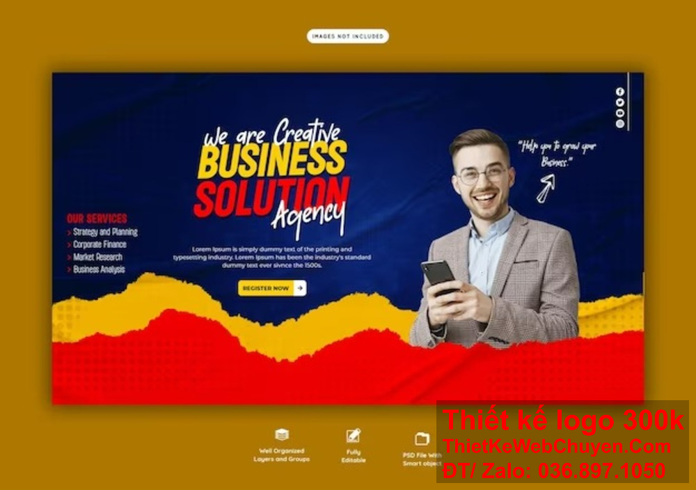 Tạo ra sự ấn tượng từ cái nhìn đầu tiên với banner website và ảnh bìa Facebook được cá nhân hóa theo tên riêng của bạn. Đưa thương hiệu của bạn lên tầm cao mới với banner website và ảnh bìa Facebook mang tên riêng, phản ánh đầy đủ giá trị và cái nhìn của doanh nghiệp.