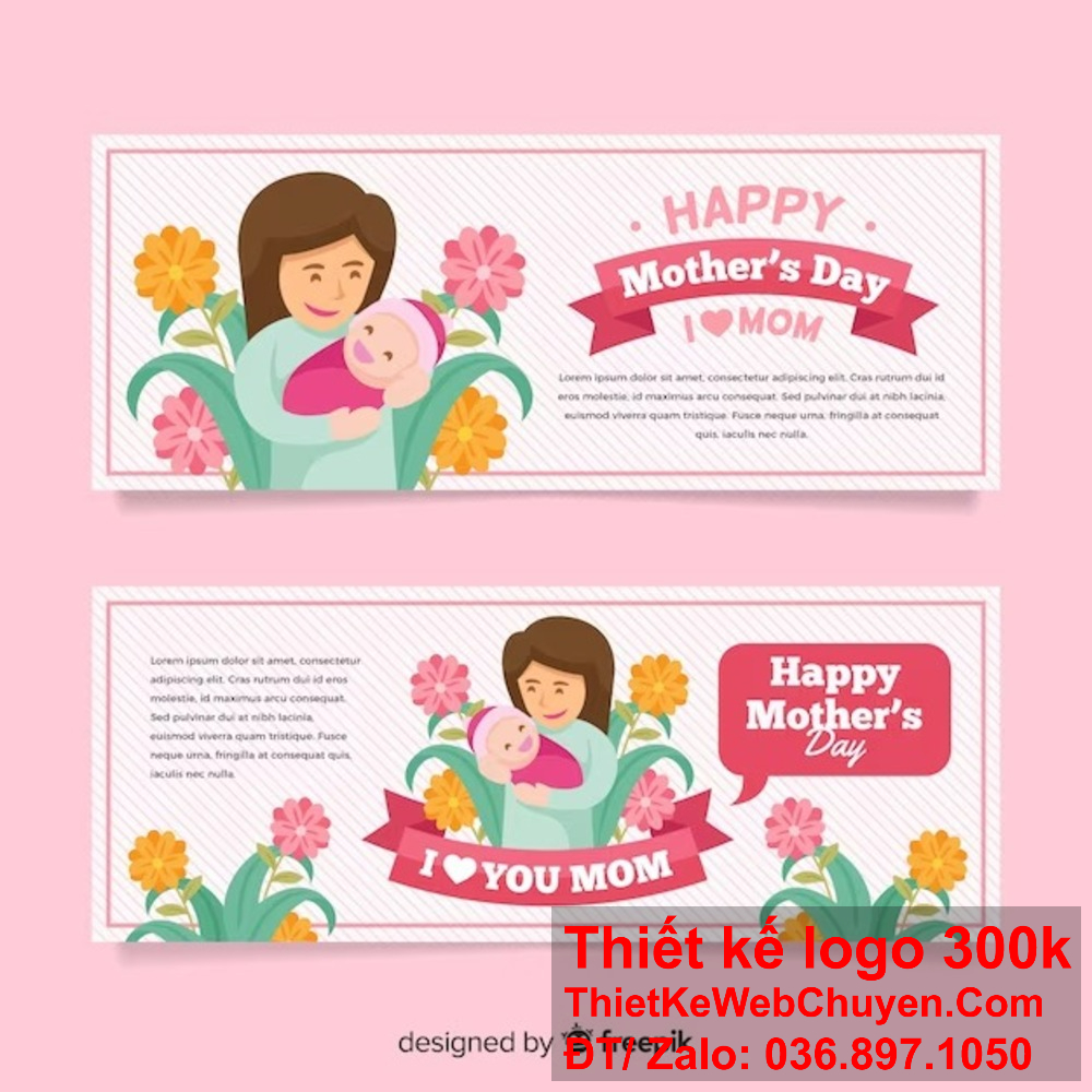 "Chúng tôi cam kết mang đến cho bạn những thiết kế banner website và ảnh bìa Facebook mẹ và bé chất lượng nhất, tôn vinh tình yêu và sự gắn kết trong gia đình." "Dịch vụ thiết kế banner website và ảnh bìa Facebook mẹ và bé, giúp ghi lại những khoảnh khắc quý giá và ý nghĩa của mẹ và con."