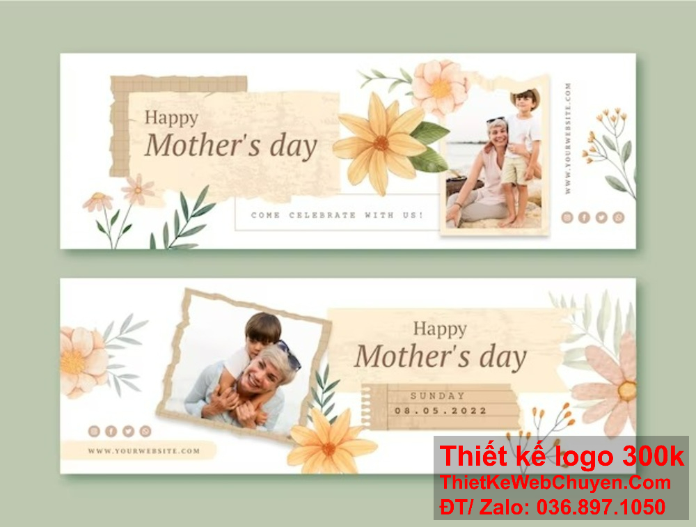 "Thiết kế banner website và ảnh bìa Facebook mẹ và bé, làm nổi bật vẻ đẹp tự nhiên và tình cảm trong cuộc sống gia đình." "Với sự tận tâm và sáng tạo, chúng tôi sẽ tạo ra những thiết kế banner website và ảnh bìa Facebook mẹ và bé độc đáo và ấn tượng."