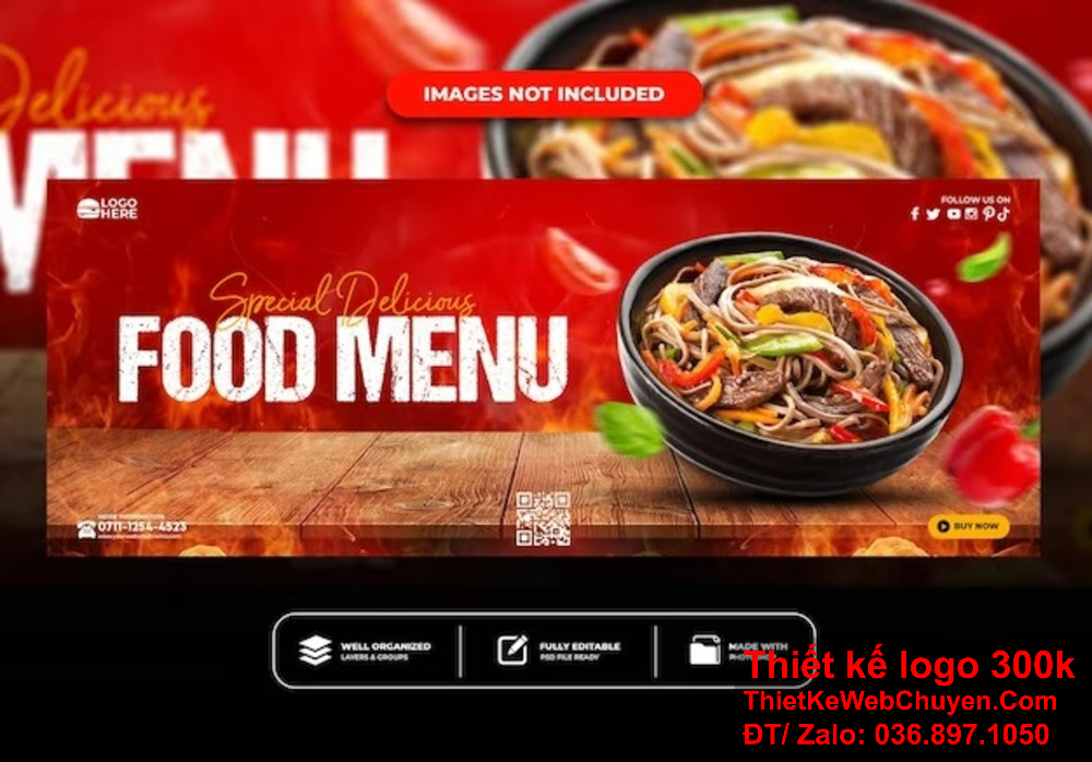 Thiết kế ảnh bìa nhà hàng ẩm thực, nâng cao chất lượng hình ảnh thương hiệu của bạn. Tạo sự khác biệt cho thương hiệu nhà hàng ẩm thực với thiết kế banner độc đáo.