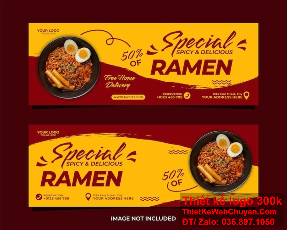 Thiết kế banner website nhà hàng ẩm thực, mang đến sự khác biệt trong ngành. Thiết kế banner website nhà hàng ẩm thực, giúp bạn xây dựng uy tín thương hiệu.