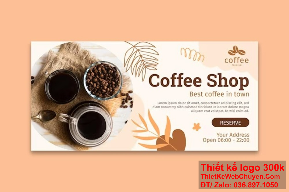 "Thiết kế banner website chất lượng cao với ảnh bìa cafe độc đáo, giúp thương hiệu của bạn nổi bật và thu hút khách hàng một cách hiệu quả." "Thiết kế banner website cafe cà phê độc đáo, phản ánh tinh thần của doanh nghiệp, tạo sự ghi nhớ mạnh mẽ với khách hàng."