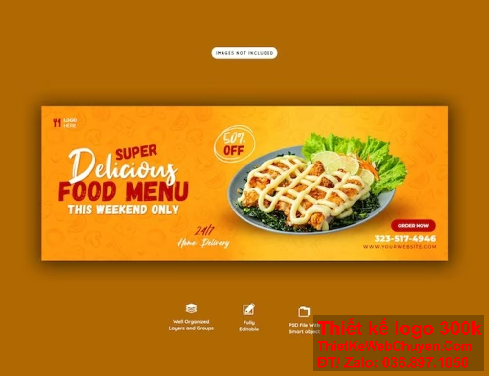 Thiết kế banner website thực phẩm, giúp bạn truyền tải thông điệp thương hiệu rõ ràng. Tạo sự khác biệt cho thương hiệu thực phẩm với thiết kế banner website độc đáo.