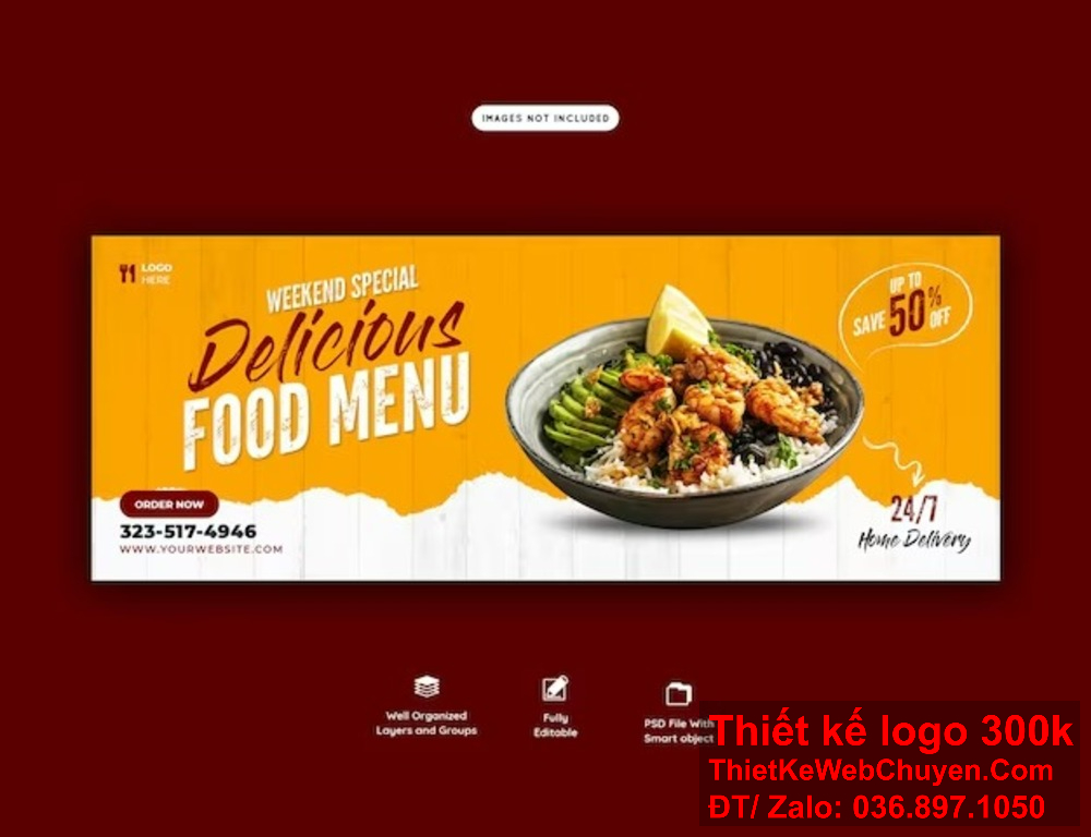 Làm nổi bật thương hiệu thực phẩm với thiết kế ảnh bìa Facebook tinh tế. Thiết kế ảnh bìa Facebook thực phẩm, giúp bạn xây dựng thương hiệu chuyên nghiệp.