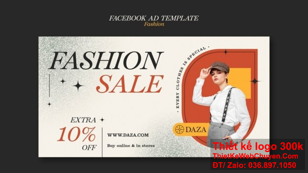 Banner Facebook bán phụ kiện - giải pháp tiếp thị hiệu quả cho doanh nghiệp. Công việc bán phụ kiện của bạn sẽ tăng nhận diện thương hiệu với thiết kế banner Facebook sáng tạo.