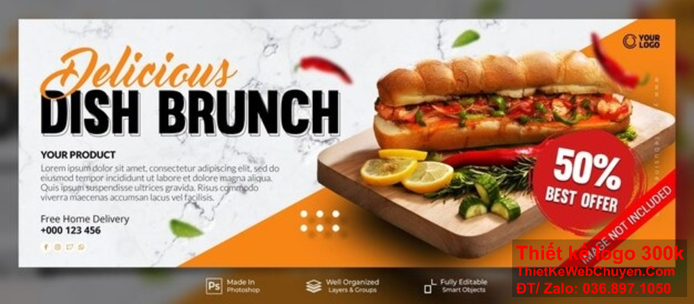 Banner ảnh bìa giúp cửa hàng bánh mì nổi bật giữa muôn vàn đối thủ cạnh tranh. Banner ảnh bìa là cách cửa hàng bánh mì khẳng định vị thế trên thị trường.