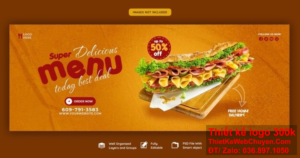 Banner ảnh bìa là công cụ quảng bá hiệu quả cho cửa hàng bánh mì trực tuyến. Banner website mang đến sự chuyên nghiệp cho cửa hàng bánh mì trên mọi nền tảng.