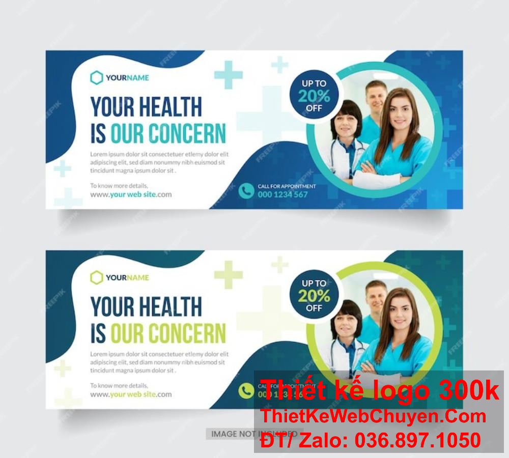 Làm nổi bật cơ sở vật chất hiện đại và đội ngũ y bác sĩ chuyên nghiệp với thiết kế banner website ảnh bìa Facebook rõ nét. Thu hút sự chú ý với thiết kế banner website ảnh bìa Facebook bệnh viện sáng tạo và chuyên nghiệp.