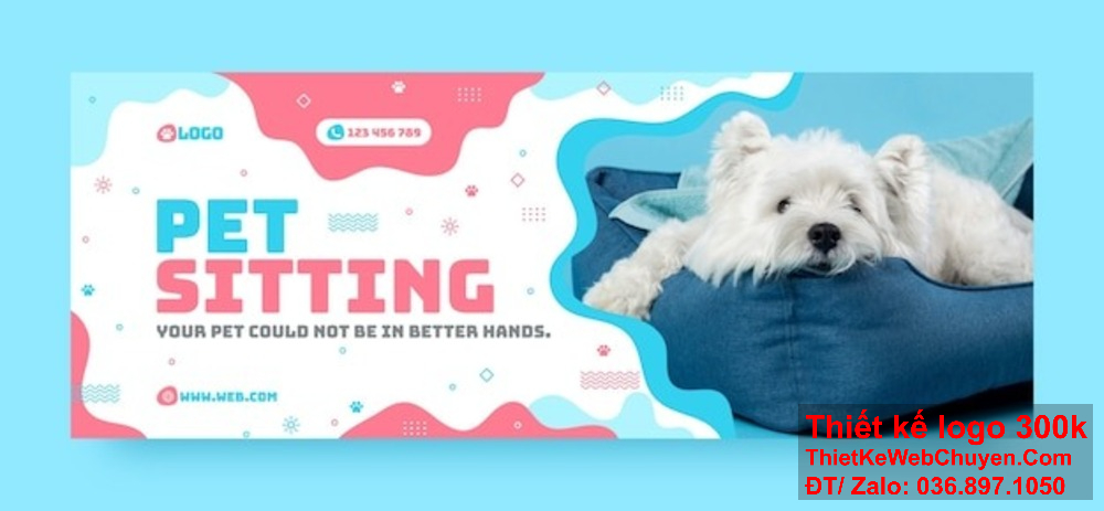 Thiết kế banner ảnh bìa chăm sóc thú cưng pet mang lại sự hài lòng cho khách hàng. Tạo niềm tin từ khách hàng với thiết kế banner ảnh bìa chăm sóc thú cưng pet sáng tạo.