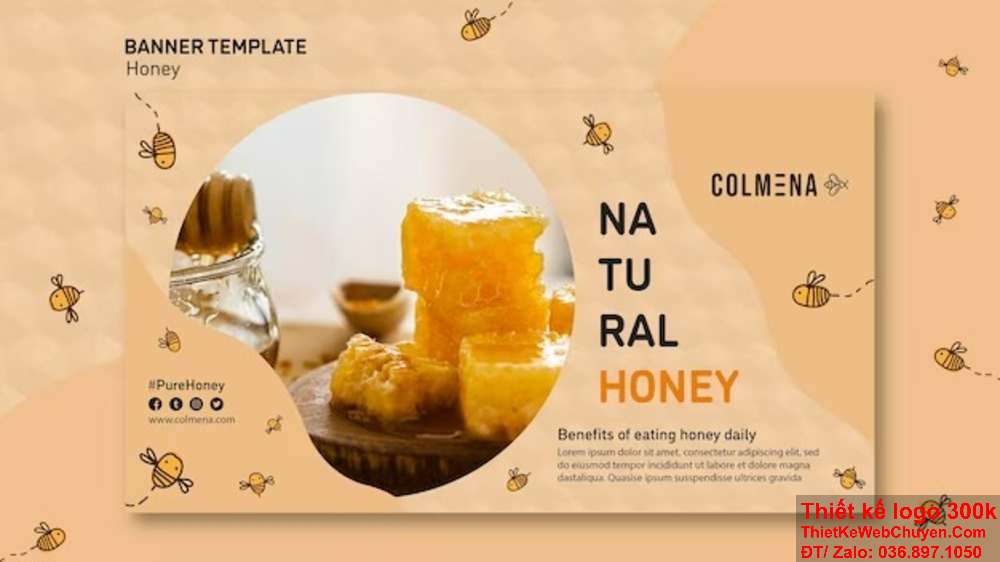 Banner website ảnh bìa con ong cần chú trọng vào việc sử dụng màu sắc tươi sáng và thu hút. Thiết kế banner website ảnh bìa con ong giúp khách hàng dễ dàng nhận diện và liên tưởng đến sản phẩm hoặc dịch vụ.