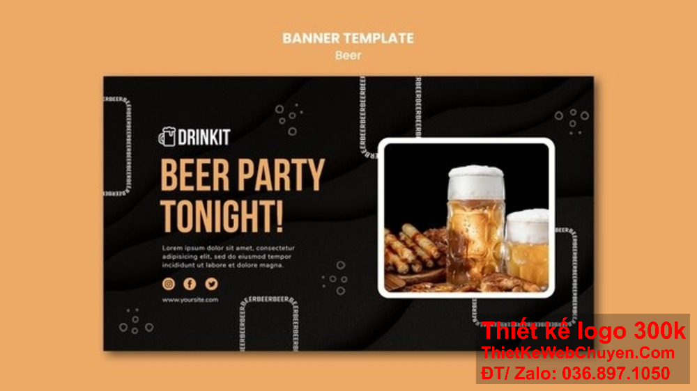 Thiết kế banner ảnh bìa công ty bia nước ngọt phải thể hiện rõ ràng thông tin sản phẩm. Thiết kế banner ảnh bìa công ty bia nước ngọt giúp tăng nhận thức về thương hiệu.