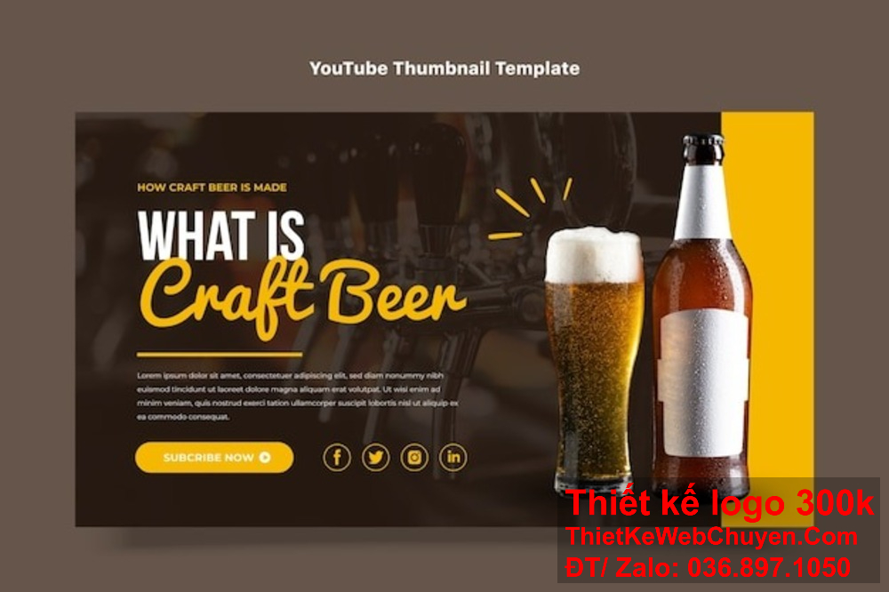 Thiết kế banner ảnh bìa công ty bia nước ngọt nên thể hiện sự tinh tế và chuyên nghiệp. Thiết kế banner ảnh bìa công ty bia nước ngọt giúp khách hàng nhận diện thương hiệu dễ dàng.