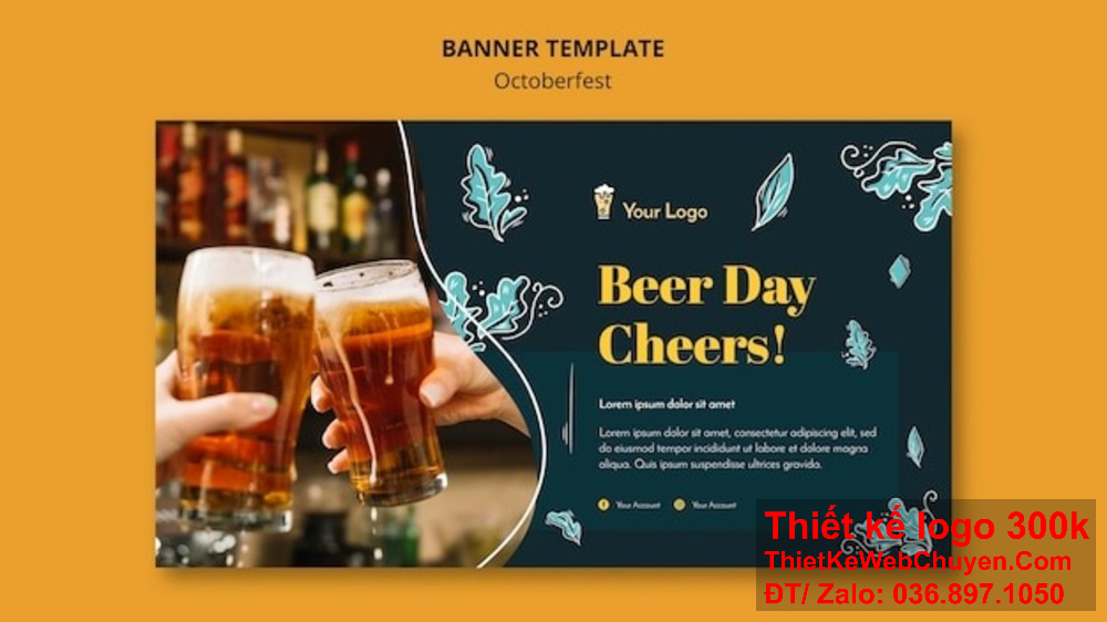 Thiết kế banner ảnh bìa công ty bia nước ngọt với hình ảnh bọt bia chân thực. Thiết kế banner ảnh bìa công ty bia nước ngọt mang lại cảm giác mát lạnh, sảng khoái.
