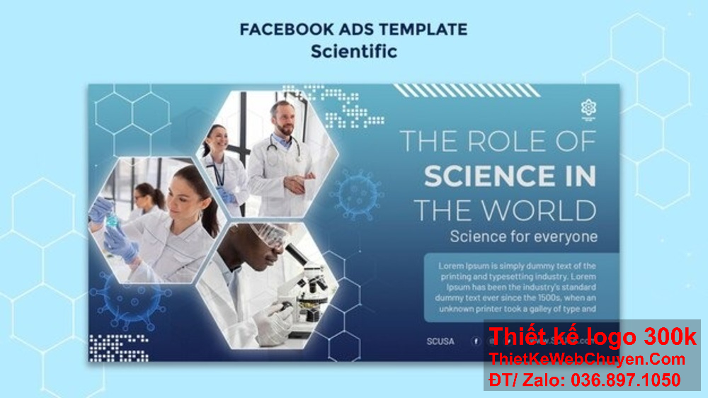 Banner ảnh bìa độc đáo giúp công ty hóa chất kết nối với khách hàng dễ dàng hơn. Banner website mang đến sự chuyên nghiệp cho công ty hóa chất trực tuyến.