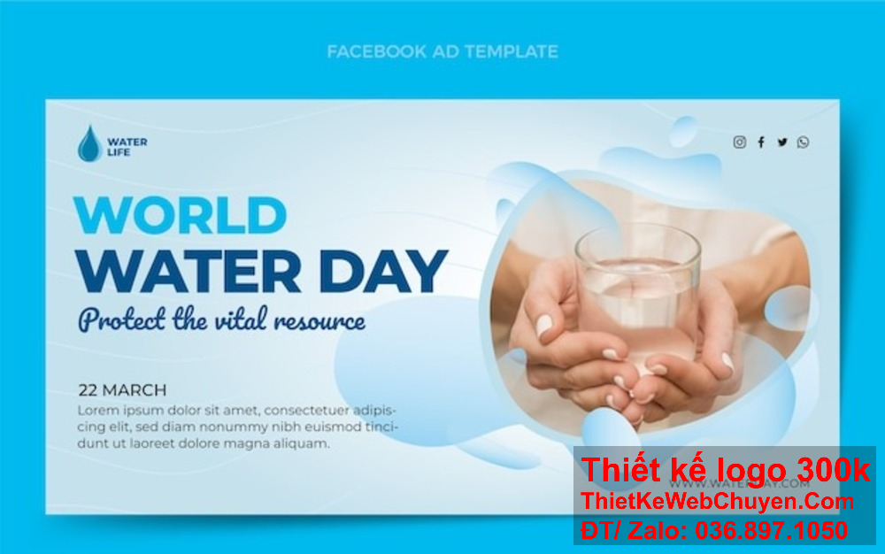 Banner ảnh bìa là công cụ quảng bá hiệu quả cho công ty nước trực tuyến. Banner website mang đến sự chuyên nghiệp cho công ty nước trên mọi nền tảng.