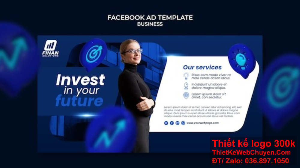 Tăng cường nhận diện thương hiệu với thiết kế banner ảnh bìa Facebook tài chính. Thiết kế banner ảnh bìa Facebook tài chính giúp thương hiệu của bạn thu hút hơn.