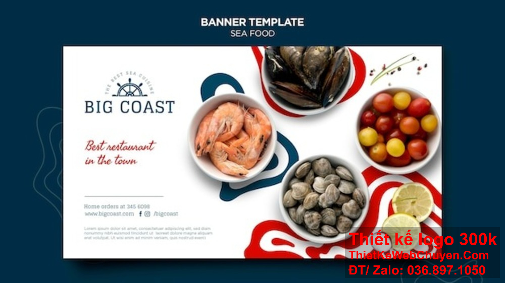 Thiết kế banner ảnh bìa Facebook thủy sản giúp doanh nghiệp tạo dựng hình ảnh uy tín. Công ty thủy sản của bạn sẽ nổi bật hơn với thiết kế banner ảnh bìa Facebook độc đáo.