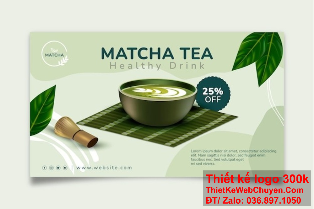 Thiết kế banner website ảnh bìa công ty trà xanh đẹp giúp sản phẩm trở nên đáng nhớ hơn. Thiết kế banner website ảnh bìa công ty trà xanh cần phải truyền tải thông điệp nhanh chóng.