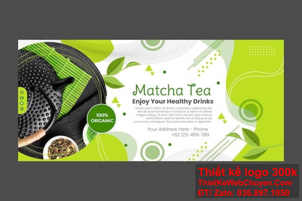 Thiết kế banner website ảnh bìa công ty trà xanh phải phản ánh được giá trị của sản phẩm. Thiết kế banner website ảnh bìa công ty trà xanh giúp xây dựng niềm tin với khách hàng.