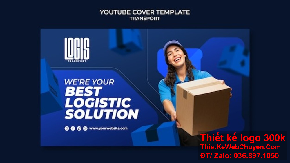 anner ảnh bìa thể hiện sự chuyên nghiệp của công ty vận tải logistics trên mọi nền tảng. Banner ảnh bìa độc đáo giúp công ty vận tải logistics tạo ấn tượng đầu tiên với khách hàng.