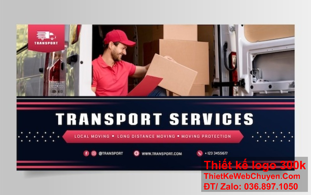 Cải thiện nhận diện thương hiệu với thiết kế banner ảnh bìa độc đáo cho công ty vận tải logistics. Thiết kế banner ảnh bìa giúp công ty vận tải logistics nổi bật trong lĩnh vực của mình.