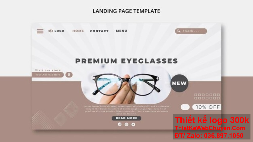 Thiết kế banner website ảnh bìa cửa hàng mắt kính mang đến hình ảnh chuyên nghiệp. Tăng cường sự tương tác với thiết kế banner website ảnh bìa cửa hàng mắt kính.