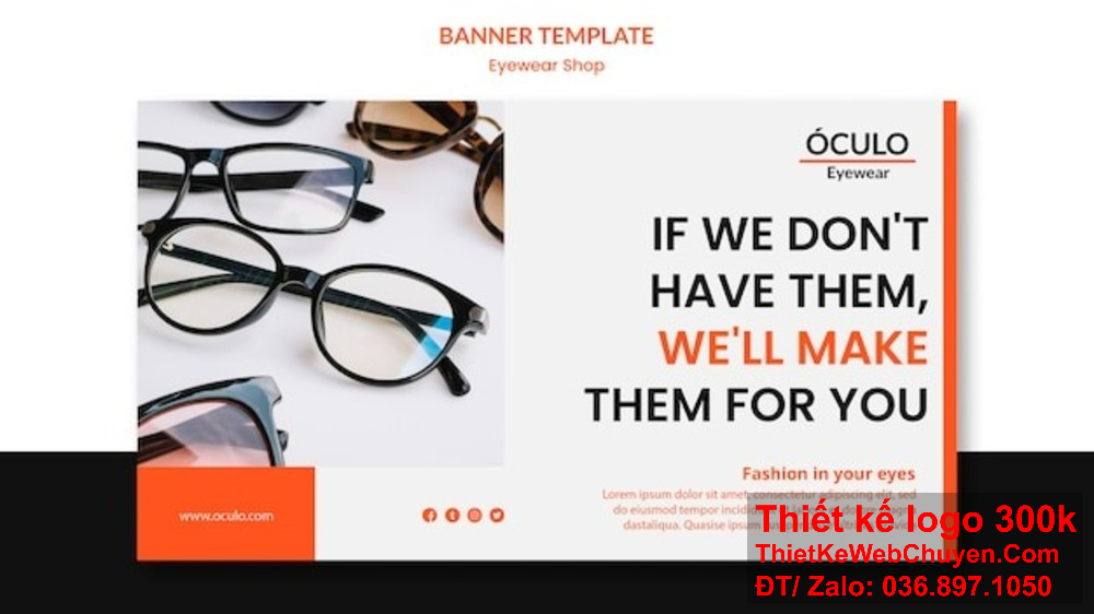 Banner website ảnh bìa cửa hàng mắt kính giúp tiếp cận đối tượng mục tiêu hiệu quả. Cửa hàng mắt kính của bạn sẽ nổi bật hơn với thiết kế banner website thu hút.