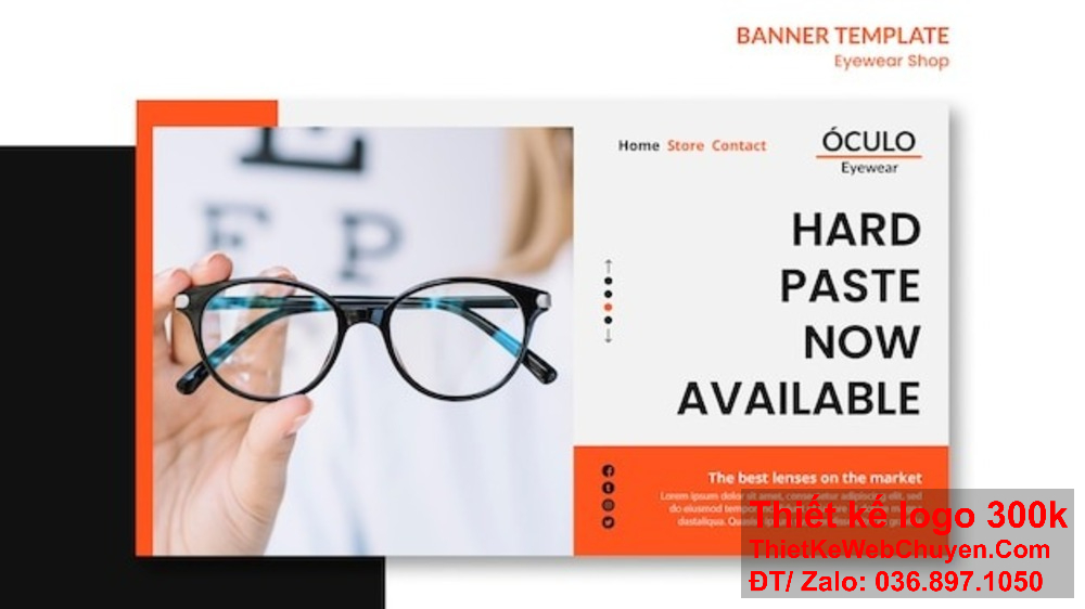 Thiết kế banner website ảnh bìa cửa hàng mắt kính giúp cửa hàng của bạn thu hút khách hàng. Banner website ảnh bìa cửa hàng mắt kính mang lại sự tương tác cao với khách hàng.