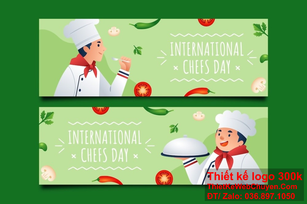 Banner website ảnh bìa đầu bếp cook chef cần chú trọng vào việc sử dụng màu sắc tươi sáng và thu hút. Thiết kế banner website ảnh bìa đầu bếp cook chef giúp khách hàng dễ dàng nhận diện và liên tưởng đến chất lượng dịch vụ.