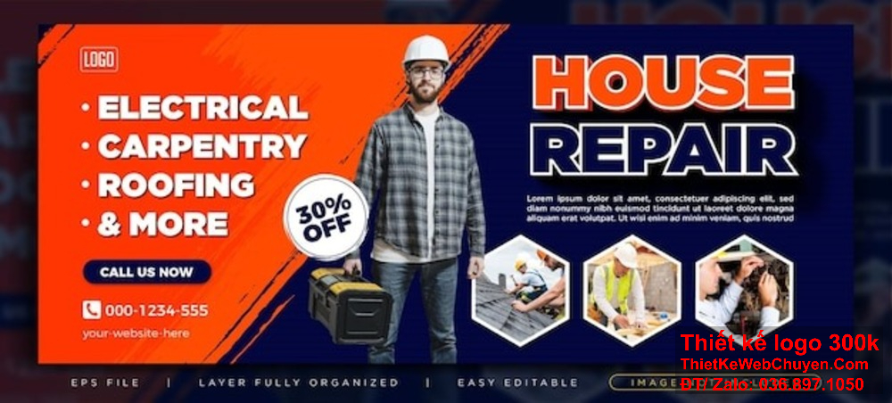 Thiết kế banner ảnh bìa dịch vụ sửa điện lạnh tạo sự tin tưởng cho khách hàng. Thiết kế banner ảnh bìa dịch vụ sửa điện lạnh mang lại hiệu quả tiếp thị tối ưu.