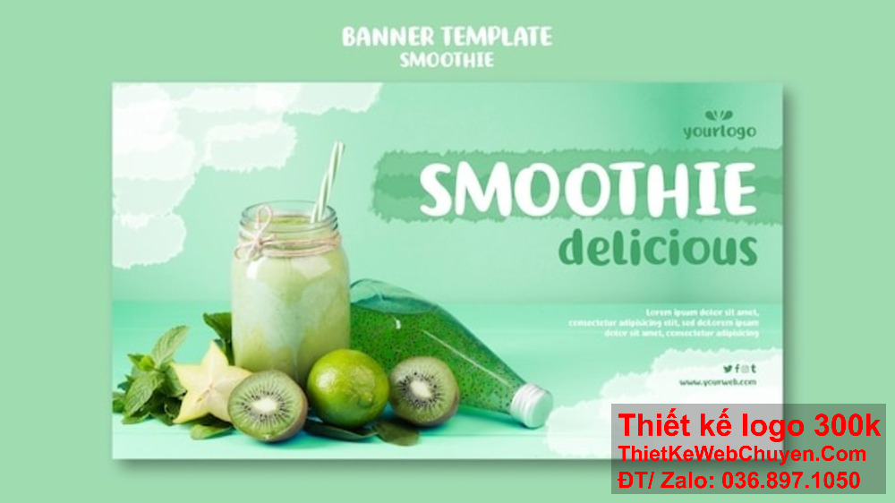 Thiết kế banner website ảnh bìa ép sinh tố phải phù hợp với đối tượng khách hàng mục tiêu. Thiết kế banner website ảnh bìa ép sinh tố mang lại cảm giác sảng khoái, tươi mát.