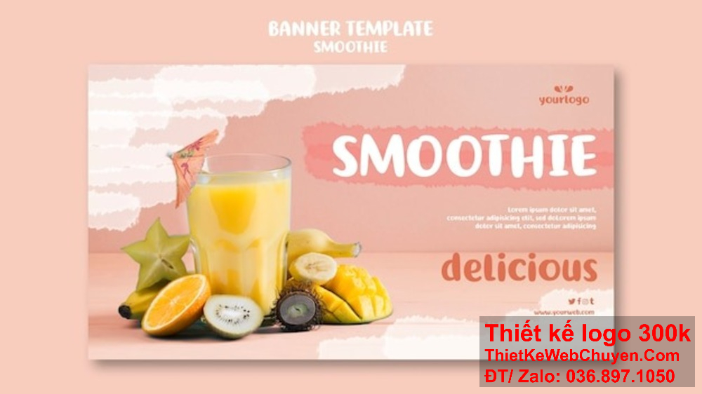 Thiết kế banner website ảnh bìa ép sinh tố phải rõ ràng và dễ đọc. Thiết kế banner website ảnh bìa ép sinh tố mang lại cảm giác tươi mới, năng động.