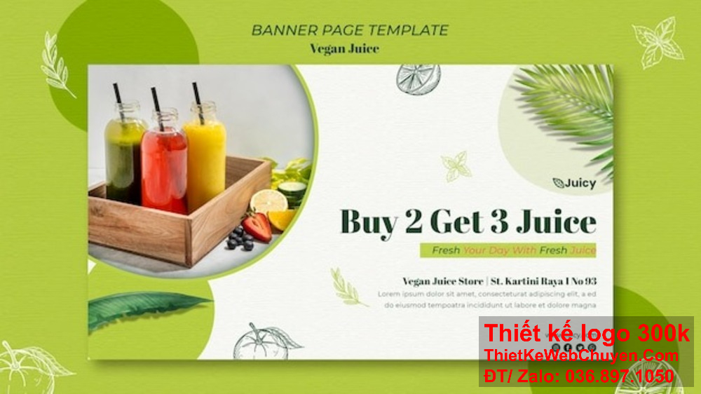 Thiết kế banner website ảnh bìa ép sinh tố chuyên nghiệp giúp tạo ấn tượng tốt với khách hàng. Thiết kế banner website ảnh bìa ép sinh tố cần phải cân đối giữa màu sắc và hình ảnh.