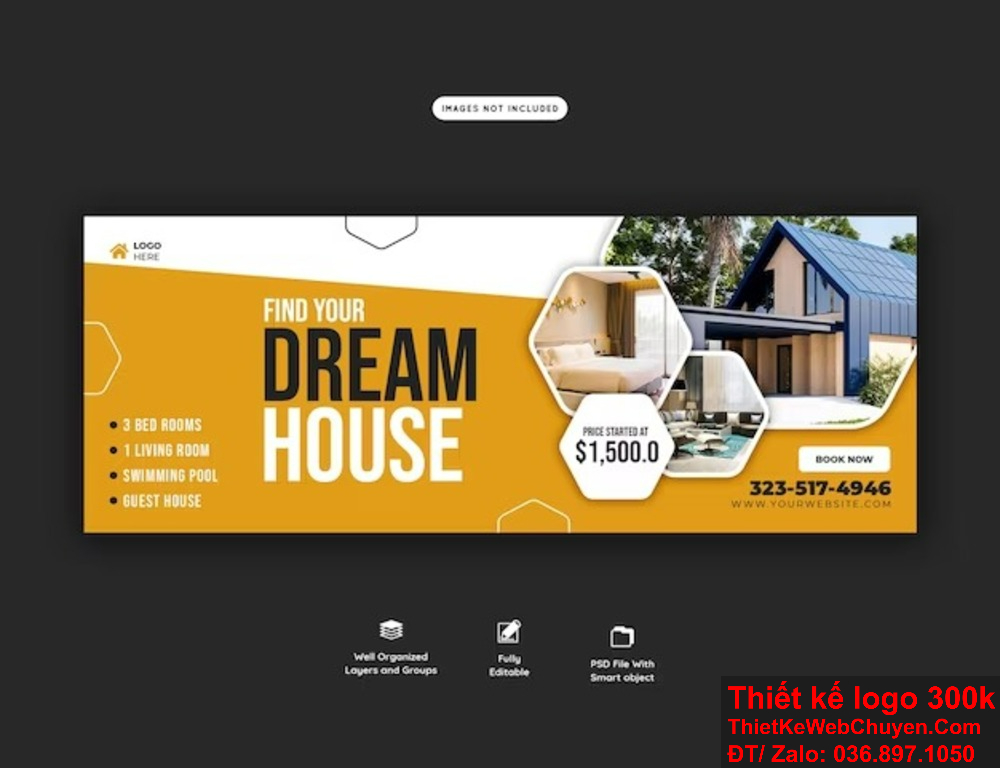 Banner website ảnh bìa Facebook nhà yến cần chú trọng vào việc sử dụng màu sắc tươi sáng và thu hút. Thiết kế banner website ảnh bìa Facebook nhà yến giúp khách hàng dễ dàng nhận diện và liên tưởng đến dịch vụ.
