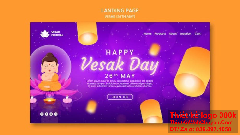 Thiết kế banner website giúp trang Phật giáo truyền tải thông điệp từ bi hiệu quả. Thiết kế banner website sáng tạo giúp trang Phật giáo thu hút sự chú ý trên Facebook.