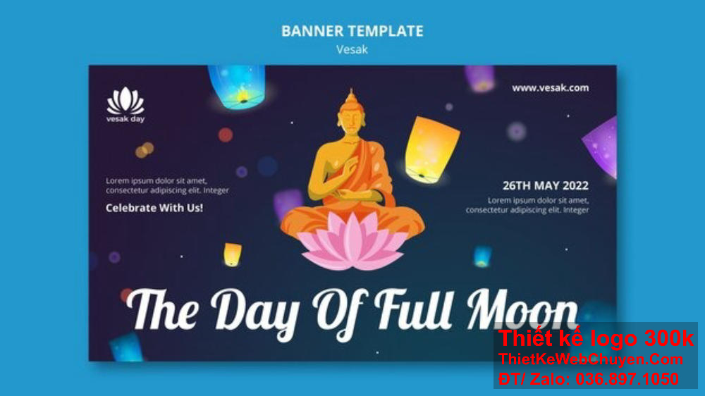 Thiết kế banner website giúp trang Phật giáo tăng uy tín thương hiệu. Banner ảnh bìa độc đáo giúp trang Phật giáo tạo dấu ấn thị giác sâu sắc.